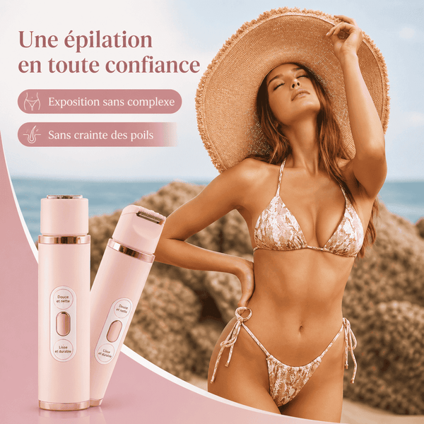 Veluna Edge™ - Rasoir électrique précision 2-en-1 pour visage, sourcils et bikini